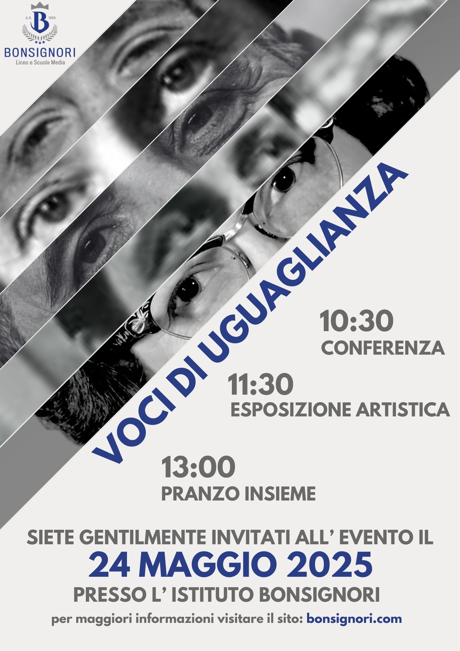 evento Voci di uguaglianza - 24 maggio 2025 - Istituto Bonsignori